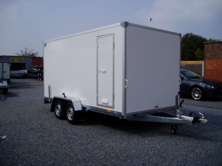Kofferaanhangwagen F2741TV 2700 kg 400x200x190 met achterval + zijdeur